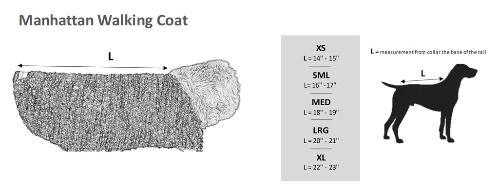 Manhattan Walking Coat For Dogs - Navy Fusion