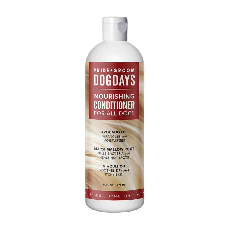 DOGDAYS Nourishing Dog Conditioner bottle, Pride & Groom label, 16 fl oz