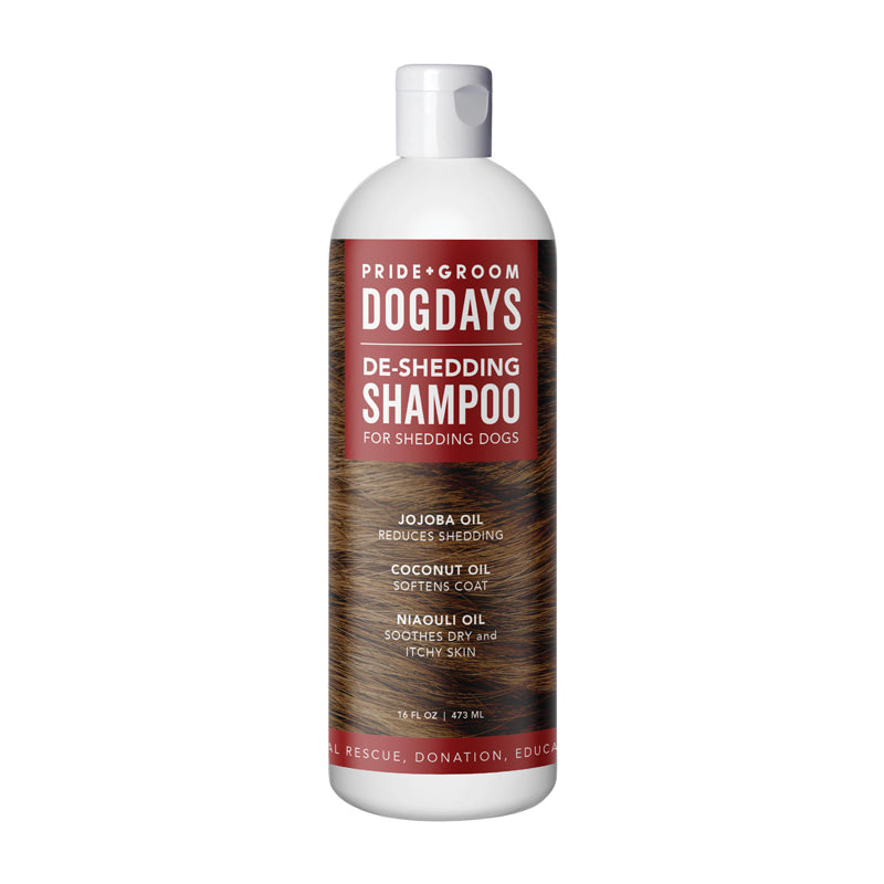 DOGDAYS De-Shedding Shampoo bottle with Jojoba oil and coconut oil