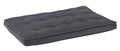 Flint luxury crate mattress in dark gray with quilted, cushioned top