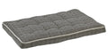 Herringbone luxury crate mattress with dark gray zigzag woven pattern and padded edge