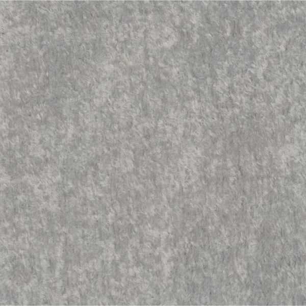 Reversible faux fur dog blanket, light gray plush close-up texture