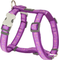 Red Dingo purple butterfly dog harness with adjustable straps and buckles
