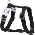 Red Dingo classic black dog harness with front clip and adjustable straps