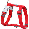 Red Dingo red classic dog harness with metal D-ring and adjustable straps
